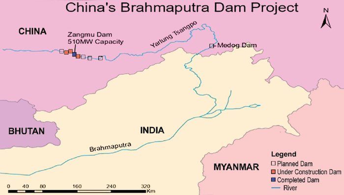 Location of Chinese Dam