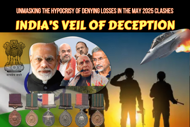 India’s Veil of Deception: Unmasking the Hypocrisy of Denying Losses in the May 2025 Clashes