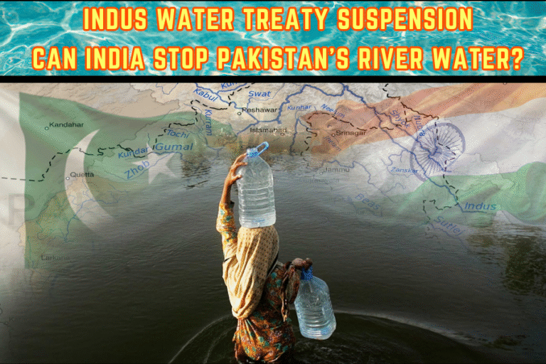 The Silent Threat: Can India Stop Pakistan’s River Water and Spark a New War?