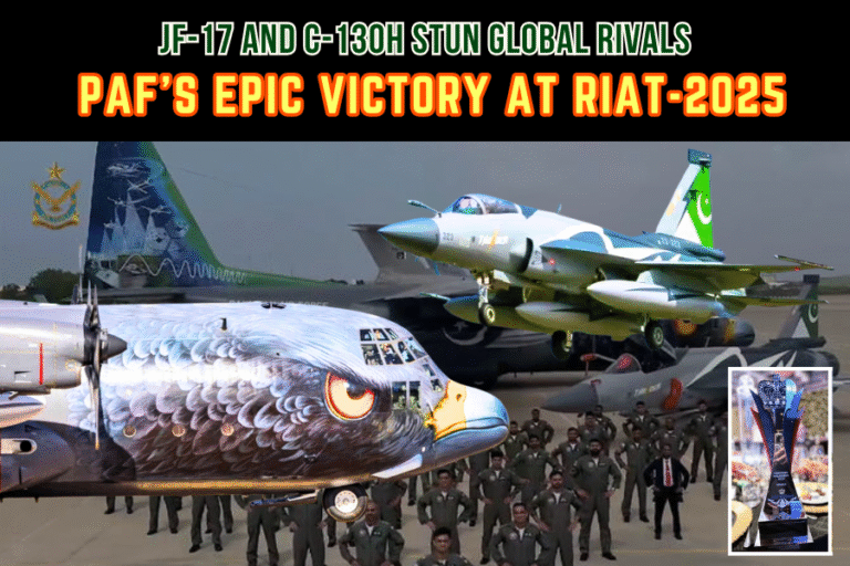 Pakistan’s Epic PAF Victory at RIAT 2025: JF-17 and C-130H Stun Global Rivals