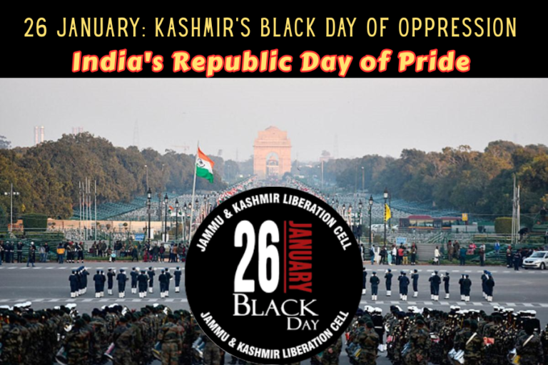 India's Republic Day of Pride vs. Kashmir's Black Day of Oppression
