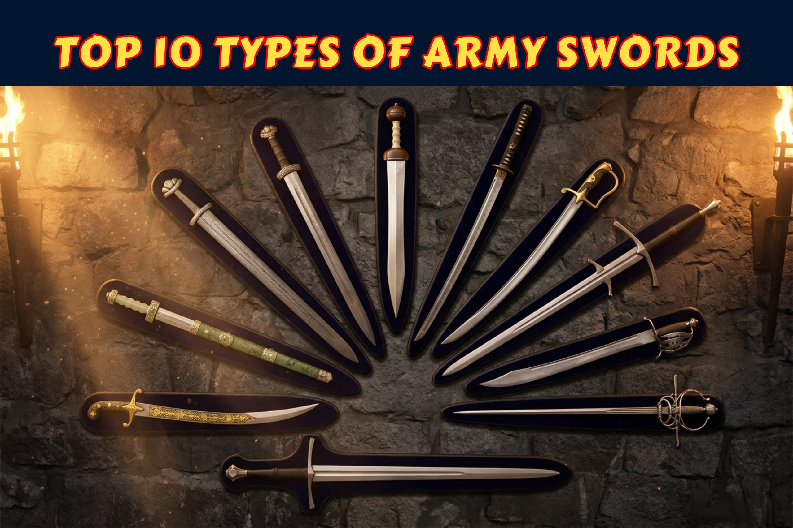types of swords of Armies