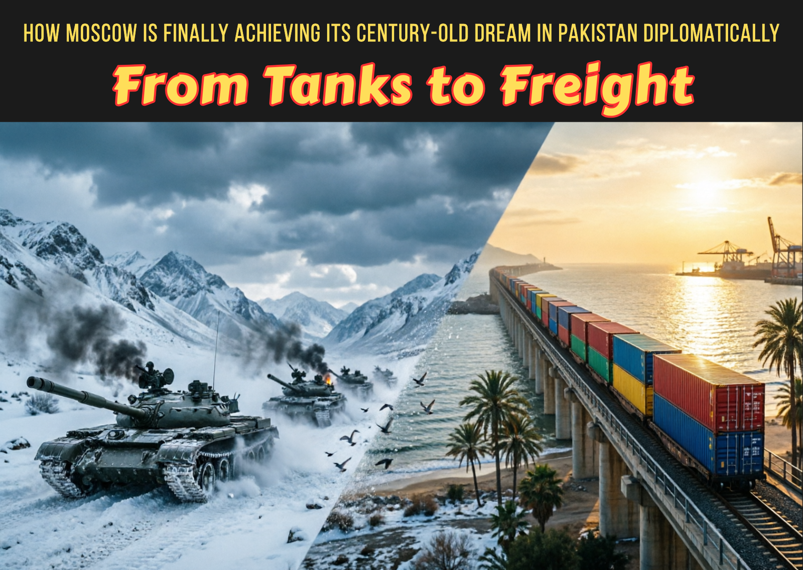 Russia Pakistan Rail raod