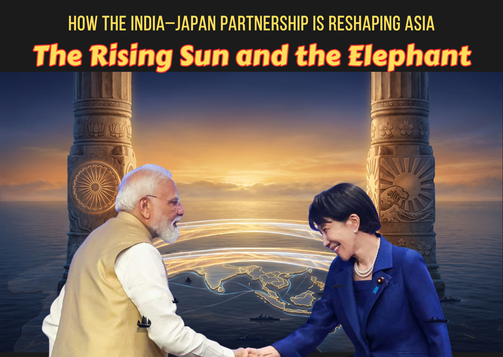 How the India–Japan Special Strategic Partnership, accelerated by PM Takaichi's 2026 summit and $12.5B in investments, is reshaping Asian geopolitics, challenging China, and redefining the Indo-Pacific order.